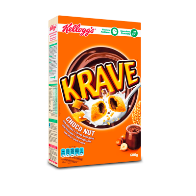 Kellogg's Cereais Krave De Avelã 600g